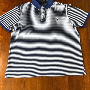 Polo Ralph Lauren Striped Shirt with Blue Collar